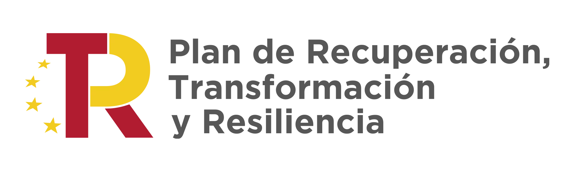 Logo plan de recuperación, transformación y resiliencia